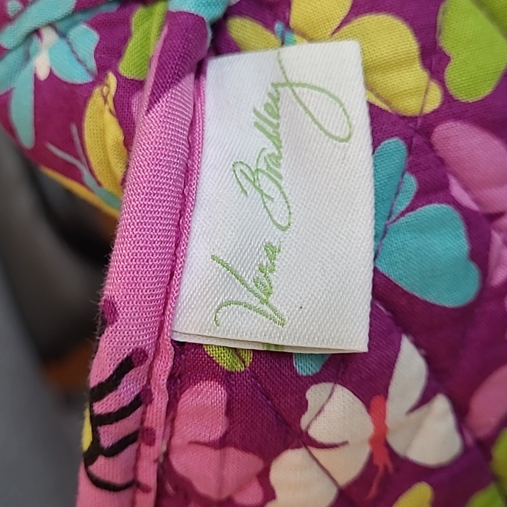 Vera Bradley Floral Purple Quilted Small Tote Bag - Picture 7 of 7